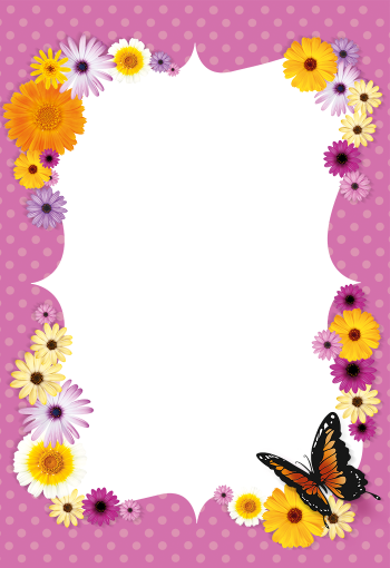 Butterflies portrait frame