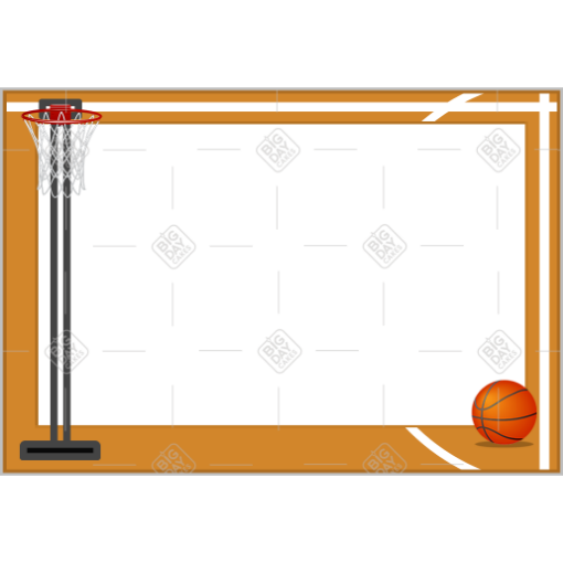 Basketball Hoop frame - landscape