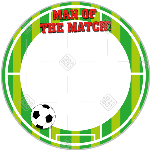 Football Man of the Match frame - round
