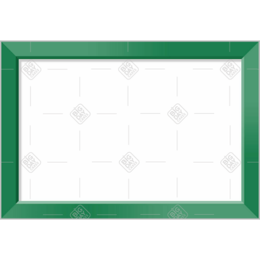 Simple green frame topper - landscape