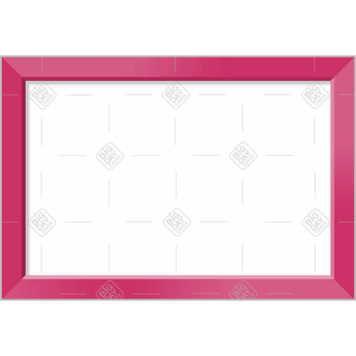 Simple pink frame topper - landscape