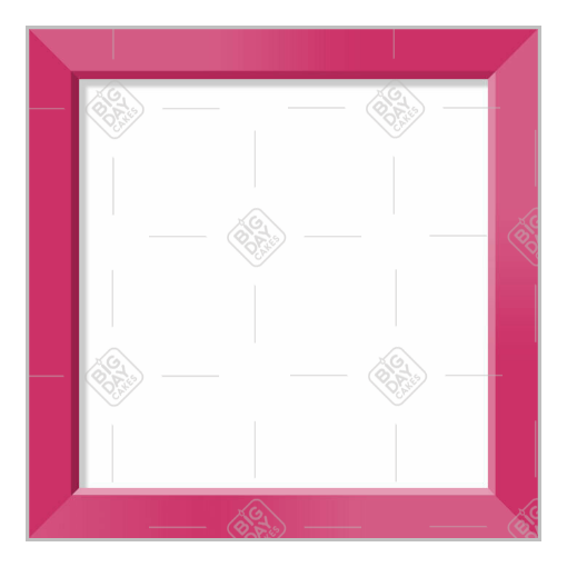 Simple pink frame topper - square