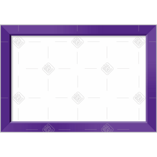 Simple purple frame topper - landscape
