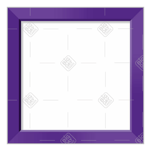 Simple purple frame topper - square