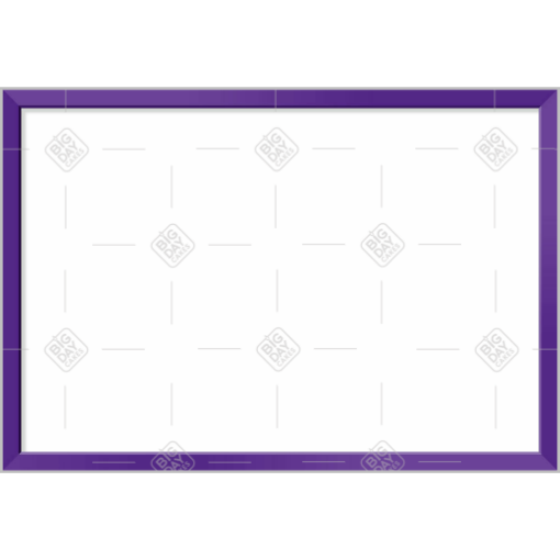 Simple purple thin frame topper - landscape