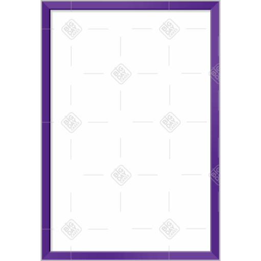 Simple purple thin frame topper - portrait