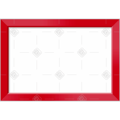 Simple red frame topper - landscape