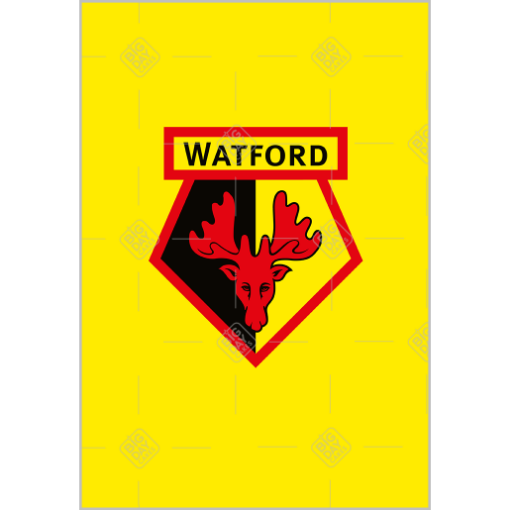Watford FC crest topper - portrait