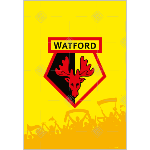 Watford-fans topper - portrait