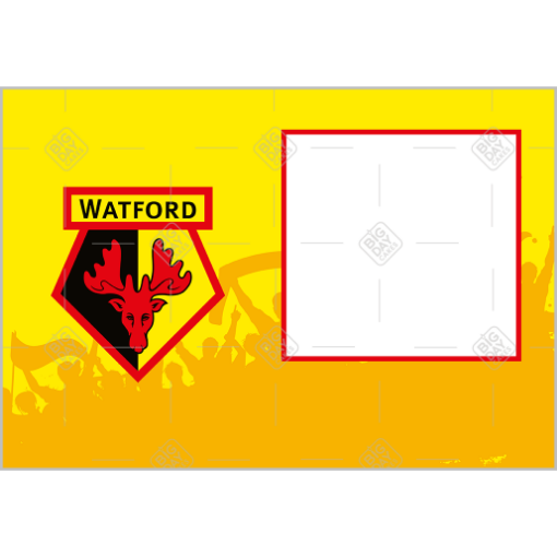 Watford FC Fans Photo frame - landscape