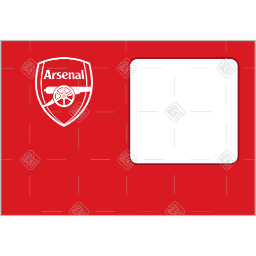 Arsenal-crest-photo frame - landscape