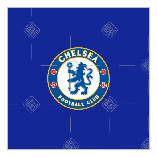 Chelsea-blue-crest topper - square