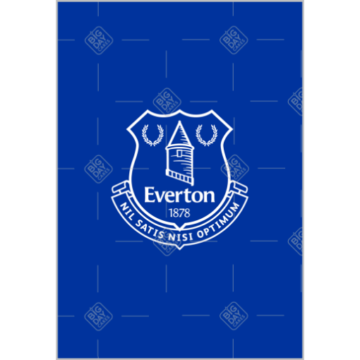 Everton Happy Birthday topper - portrait