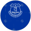 Everton Happy Birthday topper - round