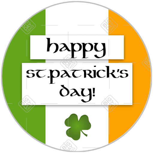 Happy_St.Patrick's_Day topper - round