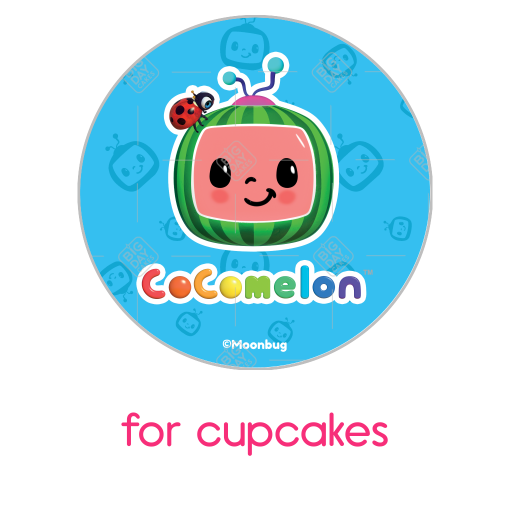CoComelon_blue-design topper - cupcakes