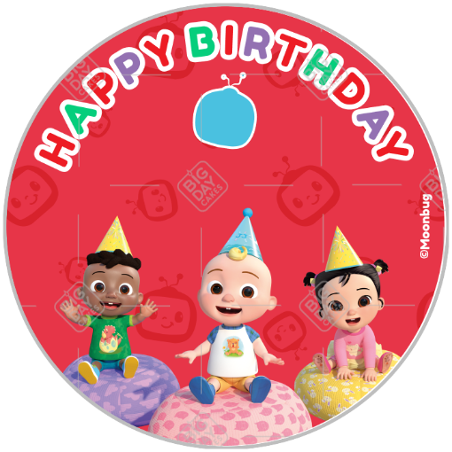 JJ-and-Friends-party topper - round