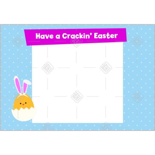 Cracking-Easter frame - landscape
