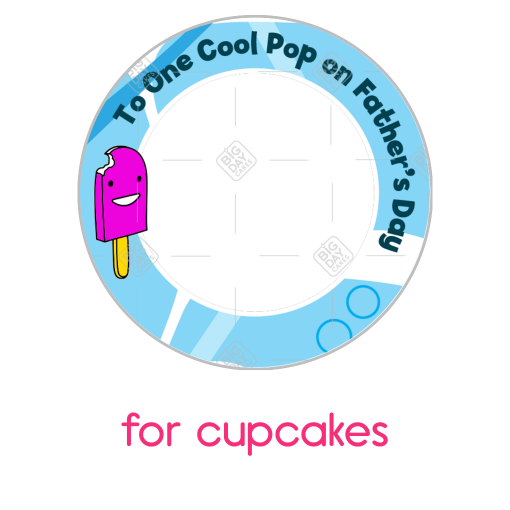 Cool-Father frame - cupcakes