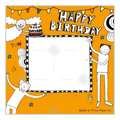 Tom Gates Happy Birthday frame - square
