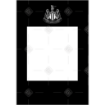 Newcastle United dark crest frame - portrait