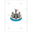 Newcastle United white design topper - portrait