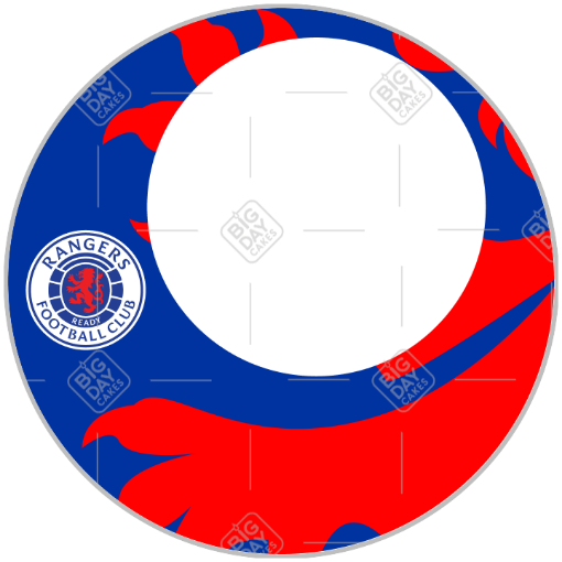 Rangers-lion-HB-Frame frame - round