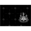 Newcastle United Happy Birthday topper with dark crest topper - landscape