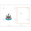 Newcastle United Happy Birthday white frame  - landscape